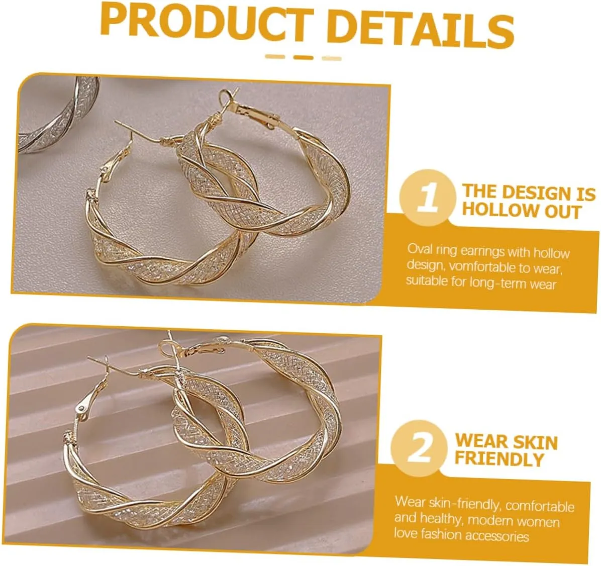 1 Pair Circle Hollow Earrings Women Earrings Tiny Hoops Earrings for Women Fashion Earrings Hoops for