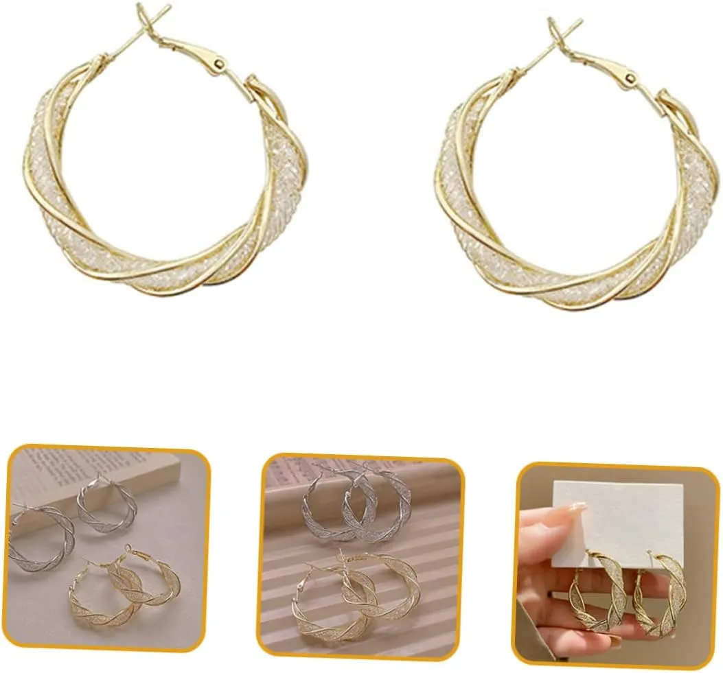 1 Pair Circle Hollow Earrings Women Earrings Tiny Hoops Earrings for Women Fashion Earrings Hoops for