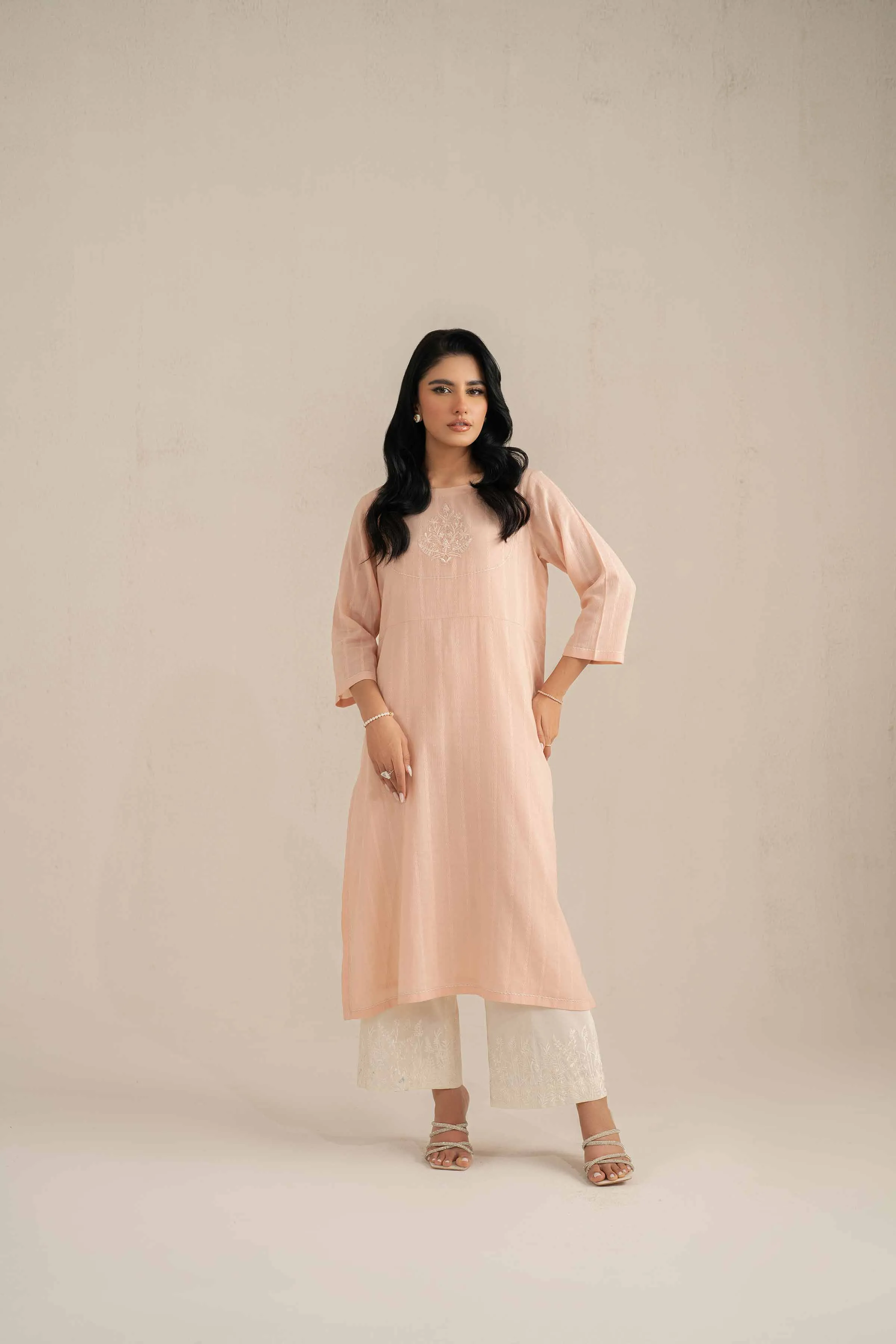 2 Piece - Embroidered Suit - KFS25-36