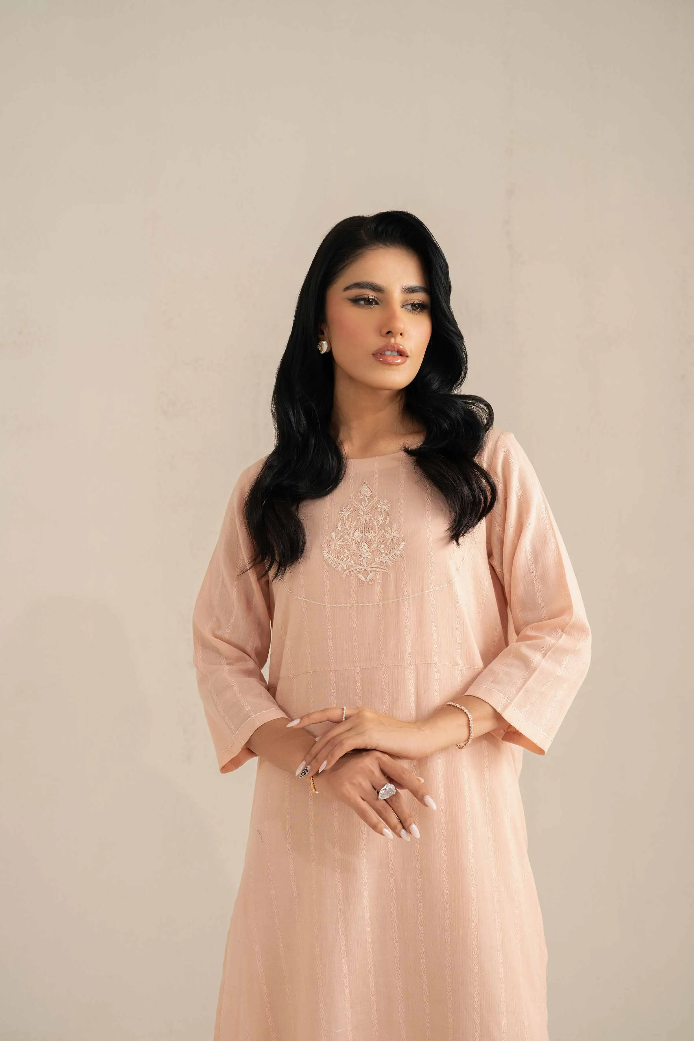 2 Piece - Embroidered Suit - KFS25-36