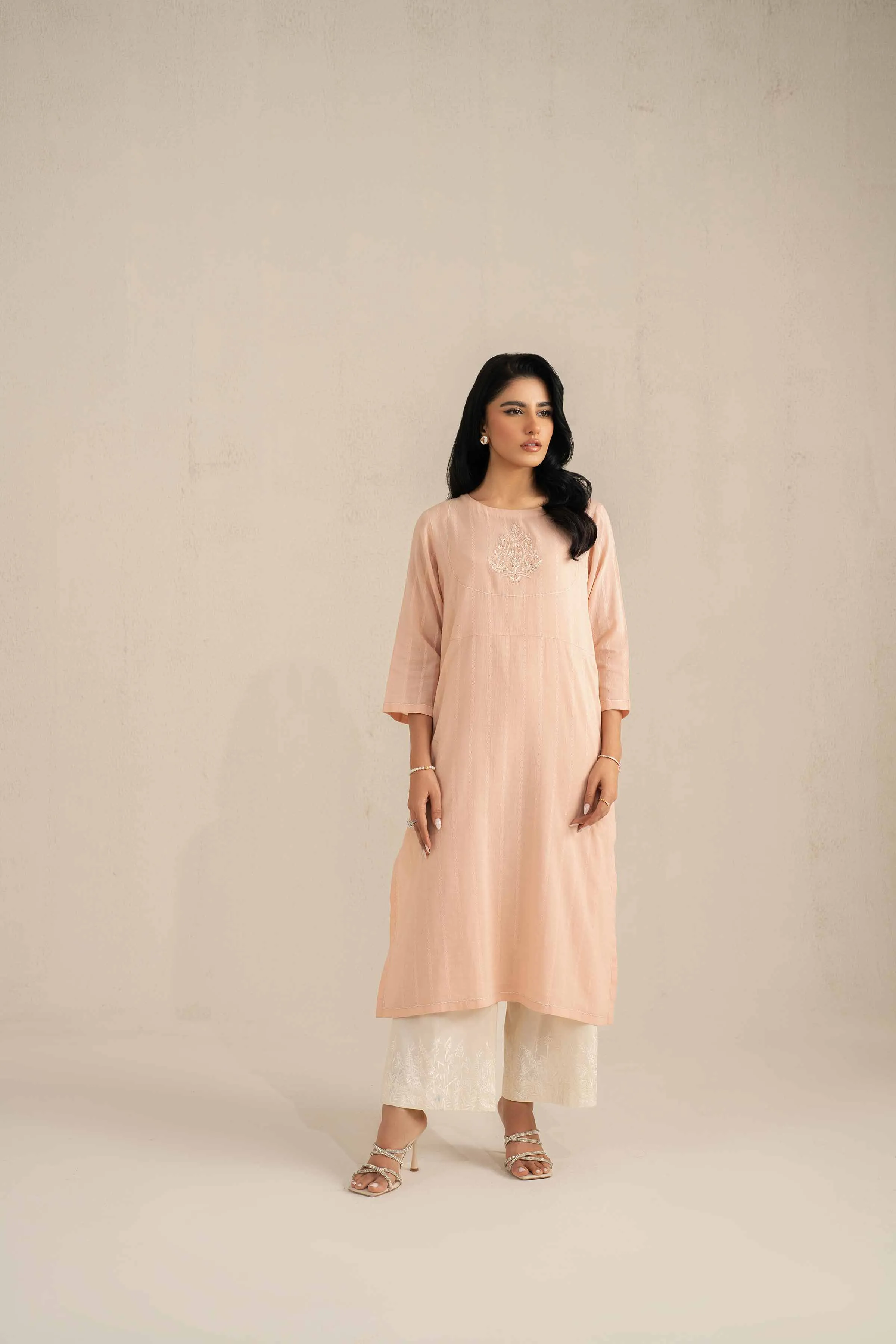 2 Piece - Embroidered Suit - KFS25-36