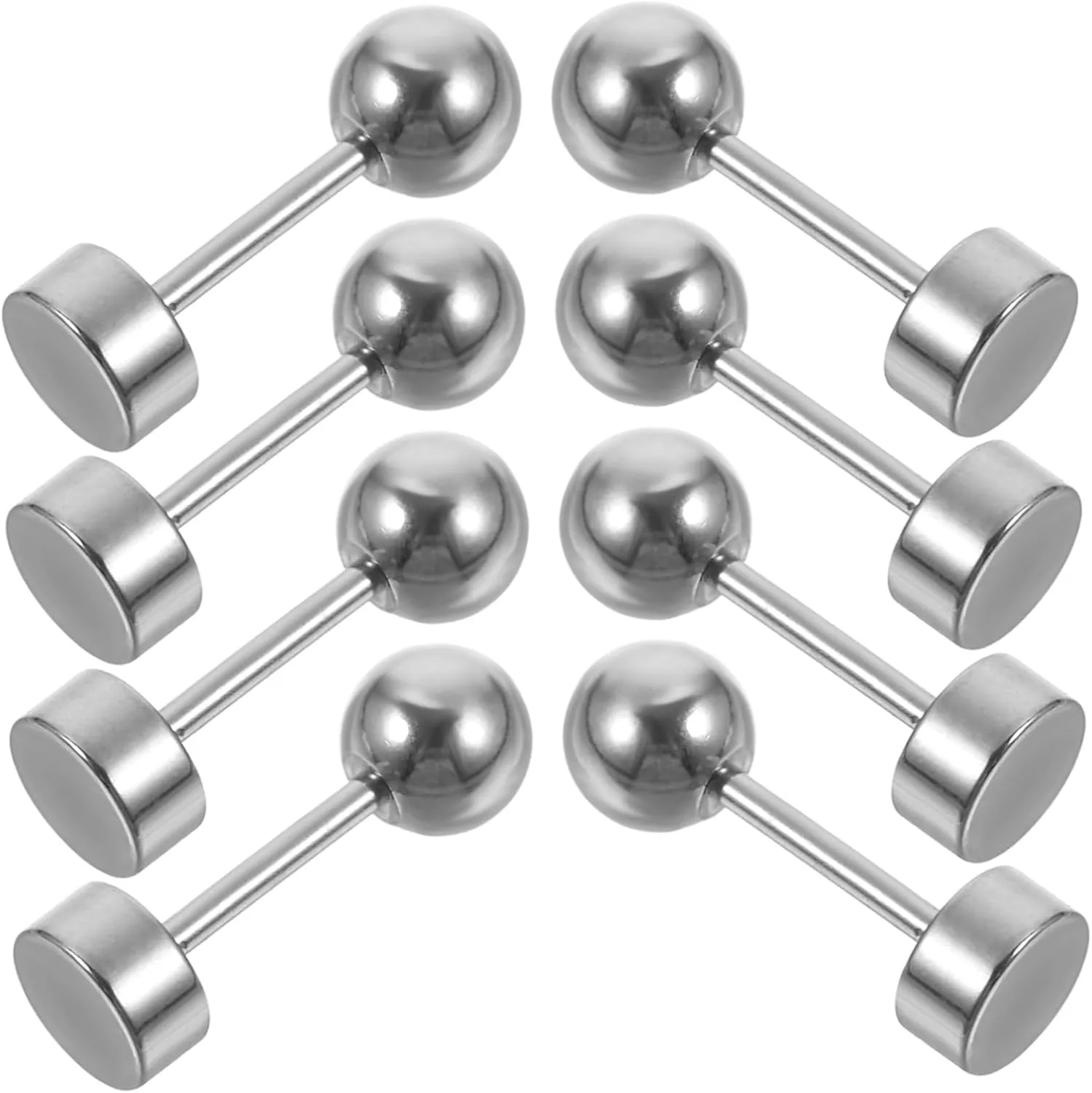 24 Pcs Flat Screw Back Earrings Ear Studs Earrings Studs for Women Aesthetic Earrings Ball Post Earrings