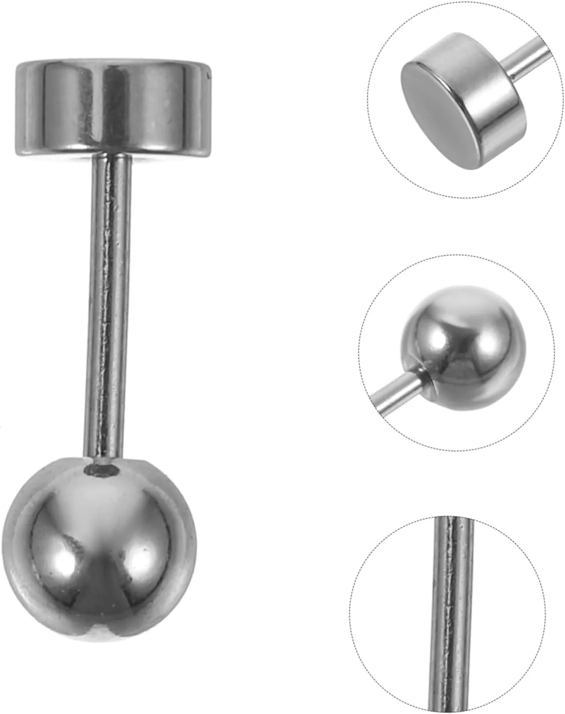 24 Pcs Flat Screw Back Earrings Ear Studs Earrings Studs for Women Aesthetic Earrings Ball Post Earrings
