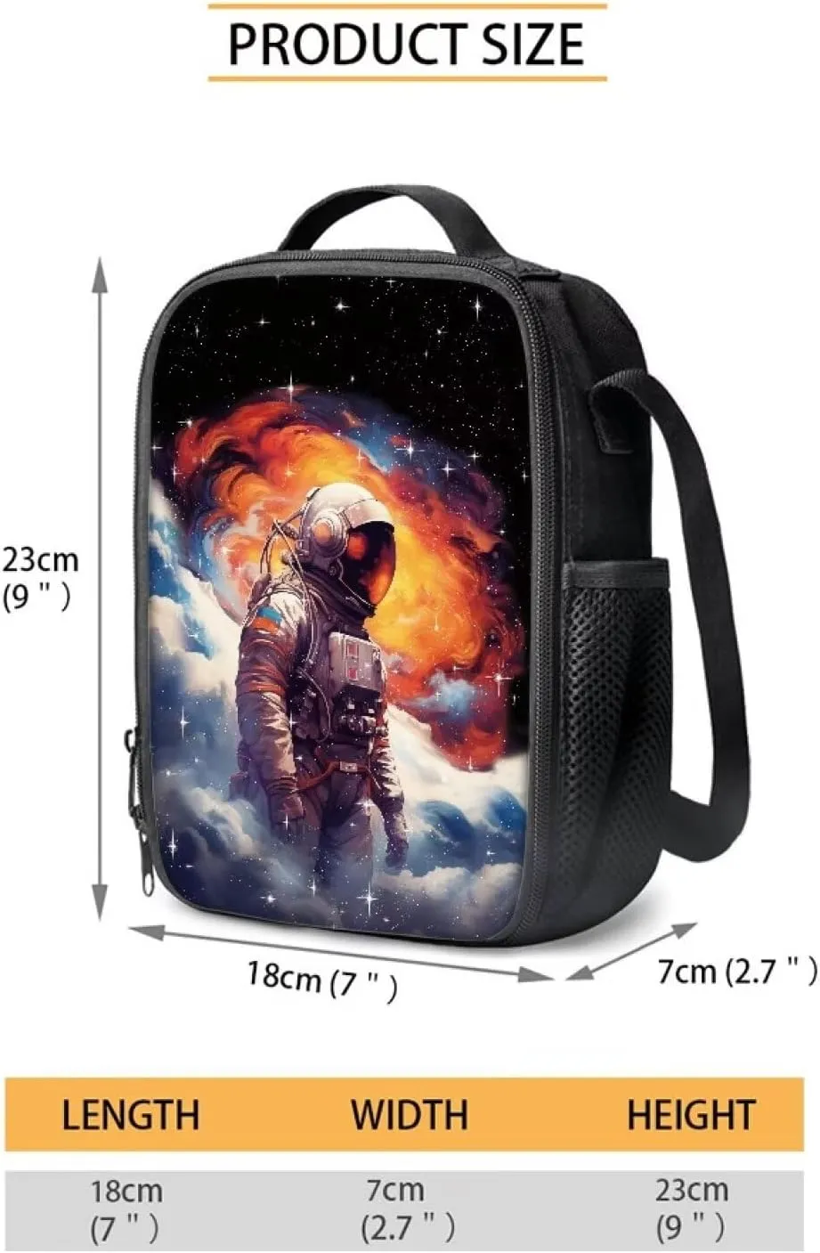 3 in 1 Astronaut Backpack Set for Boys 10-12 Space Backpack with Lunch Box and Cool Pencil Case School Bag with Laptop Compartment Durable Pencil Pouch School Supplies