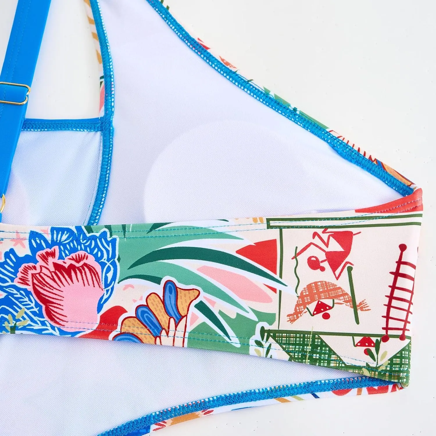 3 Piece Swimsuits for Women High Waisted Bikini Sets Retro Swimsuit with Cover up Beach Wrap Skirt Y2k High Waisted Swimsuits