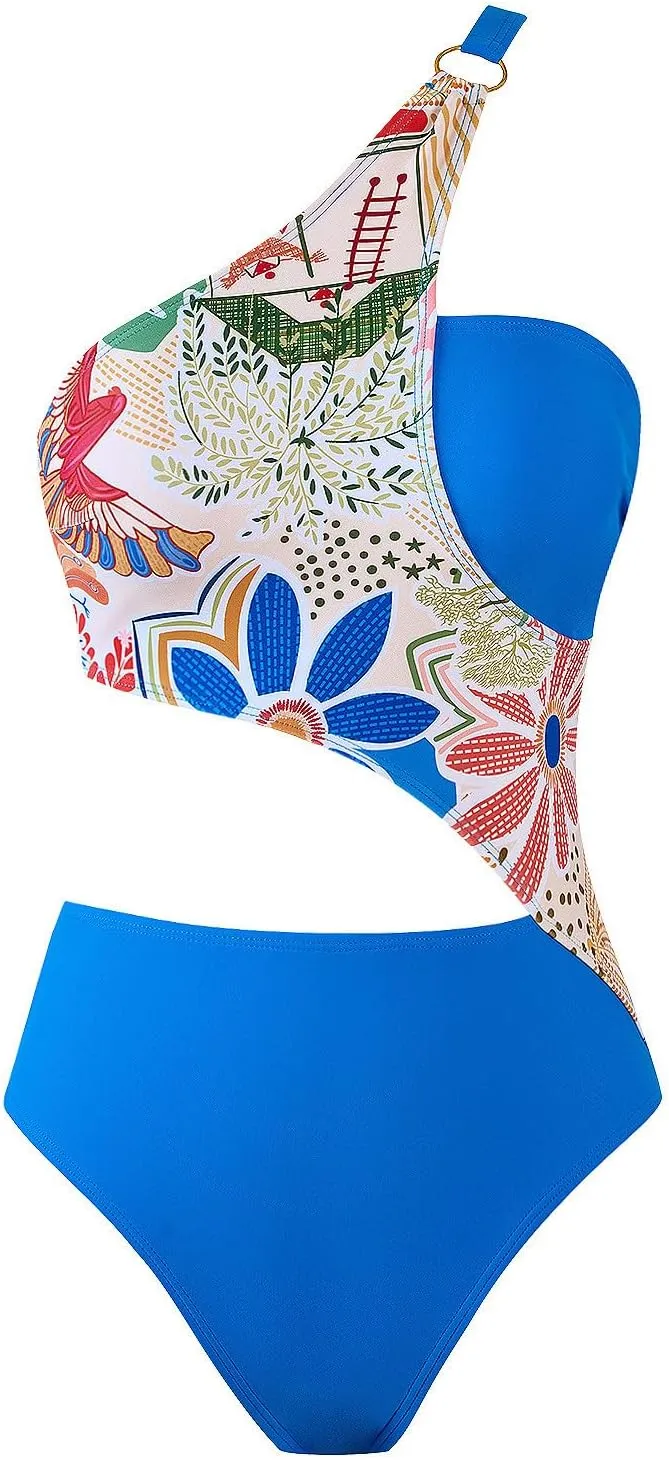 3 Piece Swimsuits for Women High Waisted Bikini Sets Retro Swimsuit with Cover up Beach Wrap Skirt Y2k High Waisted Swimsuits