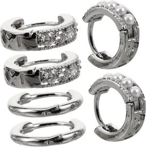 3Pairs Minimalist Hoop Earrings for Women of Lightweight Elegant Jewelry for Various Occasions Stylish and Comfortable Ear Accessories for Women