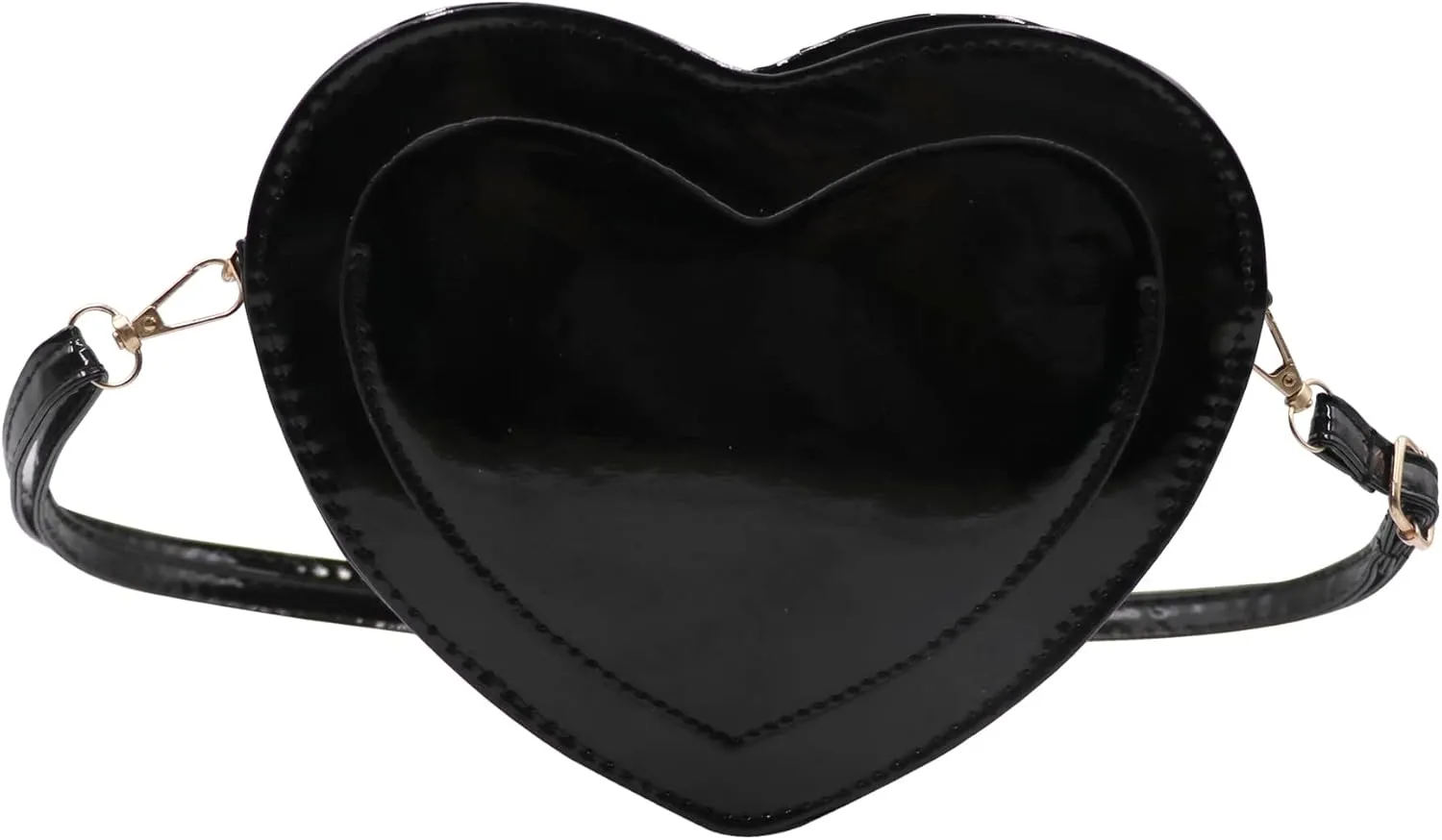 AIBEARTY Women Cute Love Heart Shaped Handbags Girls Fashion PU Leather Crossbody Bag Shoulder Purse