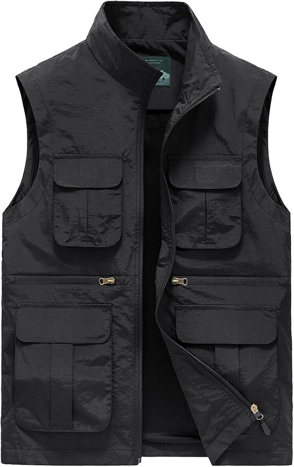 AIEOE Men's Outdoor Workout Vest Lightweight Travel Photo Vest Sleeveless Jacket with Pockets