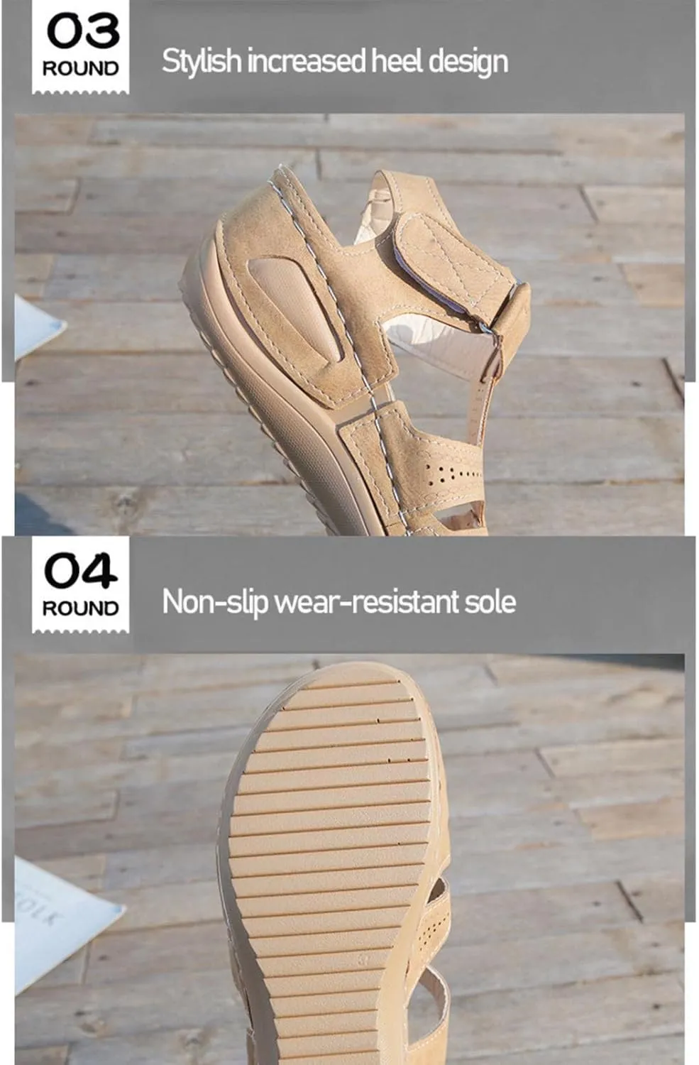 AMDBEL Summer Sandals for Women 2024, Sandals Women Wedge Orthopedic Platform Summer Sandals Trendy Comfortable Flip Flops