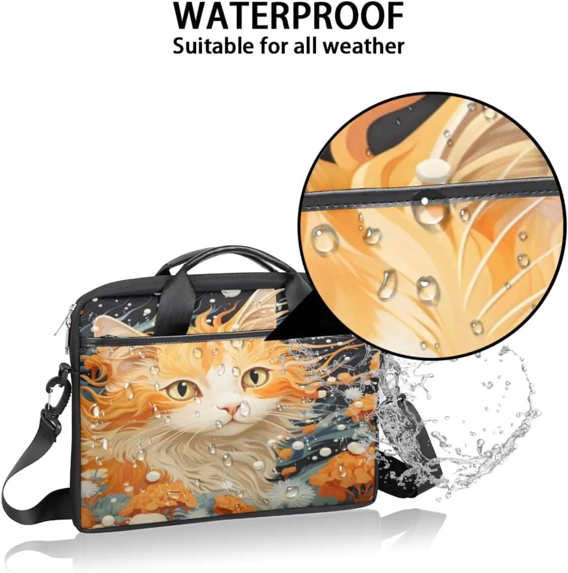 Animal Monkeys Decor Laptop Shoulder Bag for Tablet Computer Notebook Sleeve Messenger Carrying Case Briefcase Tote