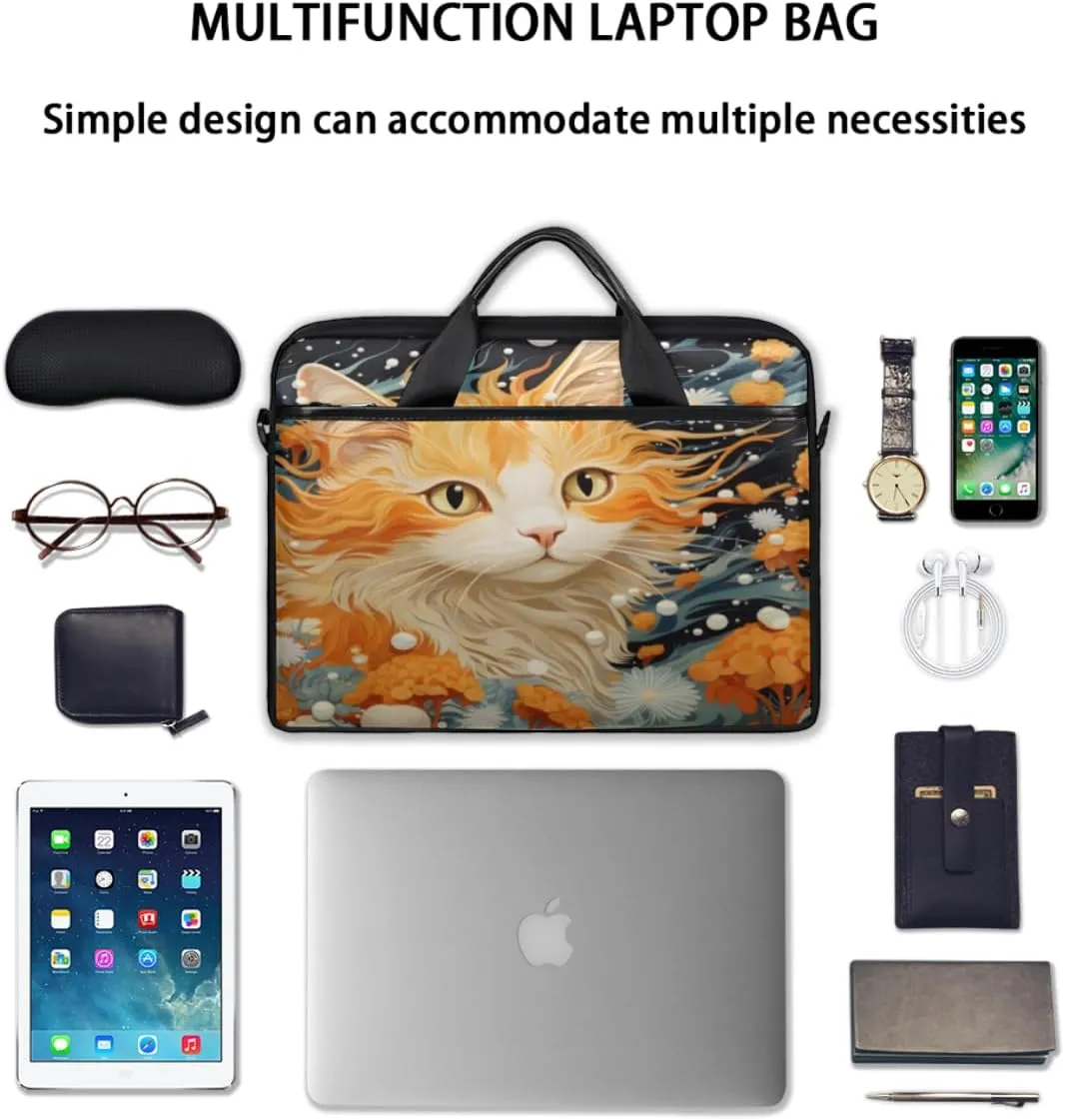 Animal Monkeys Decor Laptop Shoulder Bag for Tablet Computer Notebook Sleeve Messenger Carrying Case Briefcase Tote