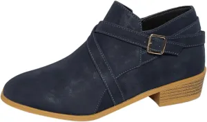 Ankle Boots Womens Black Boots Cute Fall Boots Women's Size 11 Womens Leather Booties and Ankle Boots No Heel Wide Width Booties for Women Low Heel