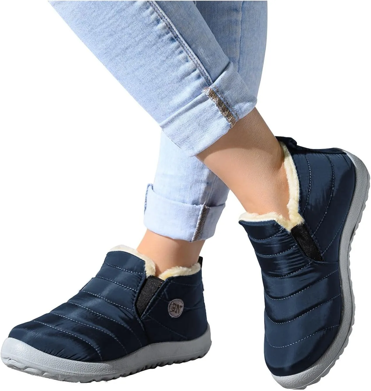 Ankle Snow Boots for Women 2023 Waterproof Non Slip Winter Boots Women Ladies Waterproof Snow Boots with Heels Boots for Winter Botas De Mujeres Para El FrO