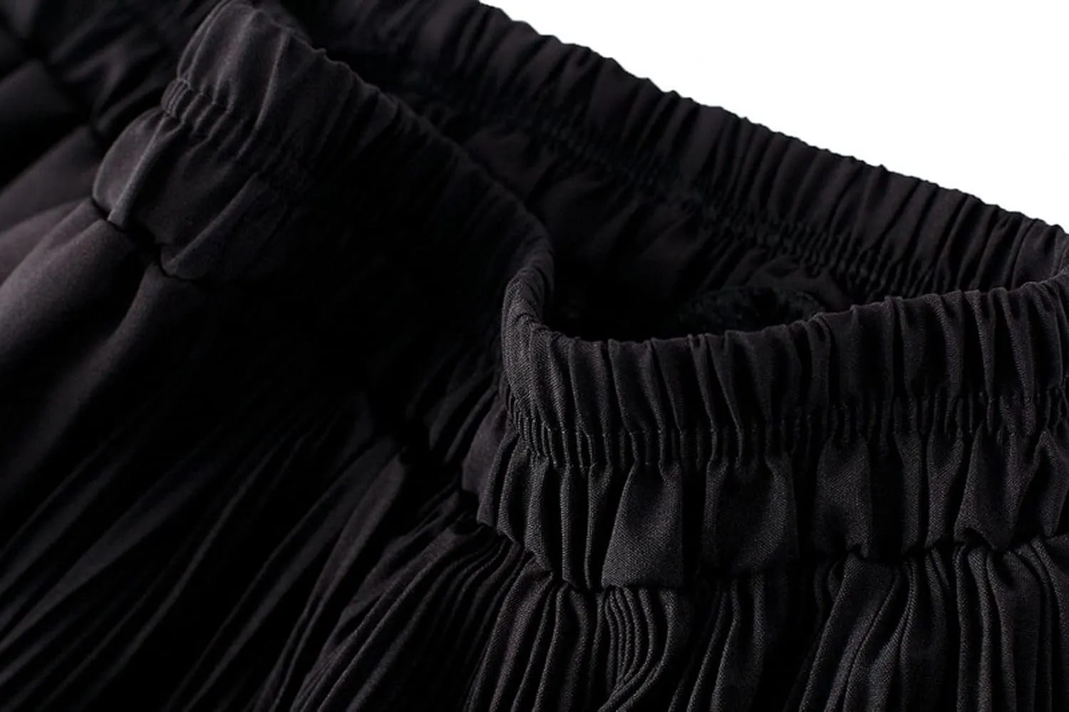Asymmetrical Ruffle Pleated Skirt for Women High Waist Layered Midi Skirts Flowy Irregular Hemline Skirt