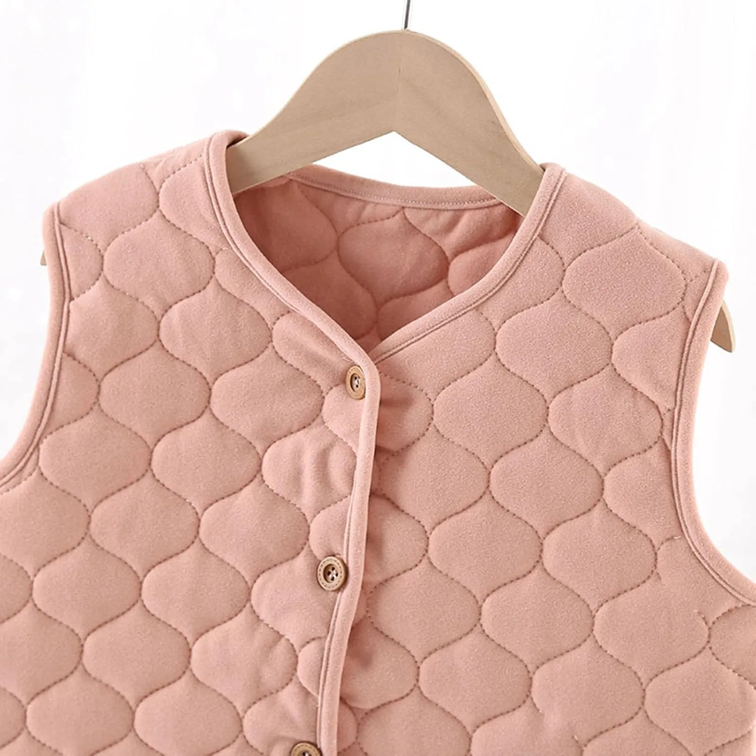Baby Kids Boys Girls Winter Vests Cotton Warm Thick Vests Padded aistcoat Toddler Outwear Photoshoot 2-14 Years