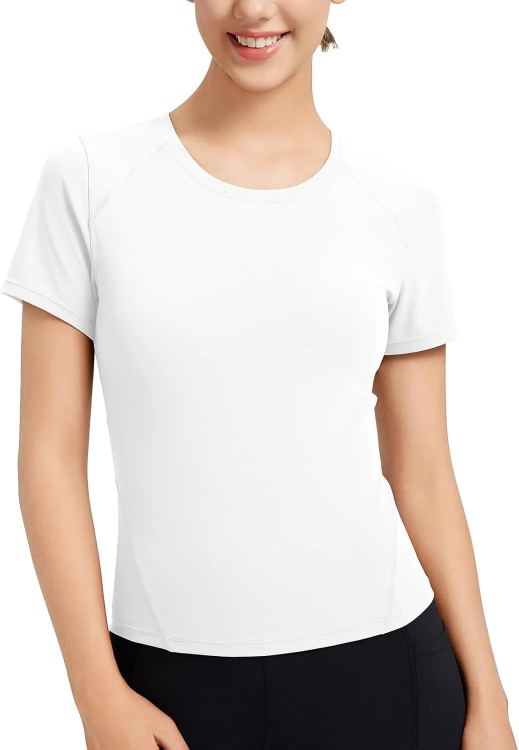 baleaf Women's Short Sleeve Workout Tops Yoga Shirts Stretchy Lightweight Athletic T-Shirts Gym Running Sports Tee