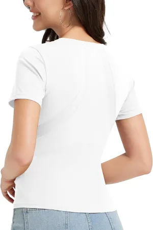 baleaf Women's Short Sleeve Workout Tops Yoga Shirts Stretchy Lightweight Athletic T-Shirts Gym Running Sports Tee