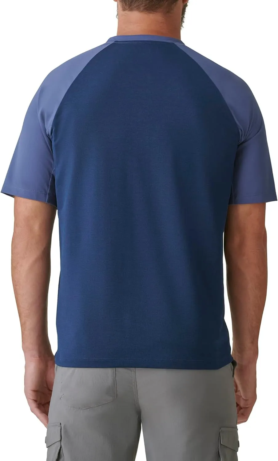 BASS OUTDOOR Men Knit T Shirt with Button Neckline
