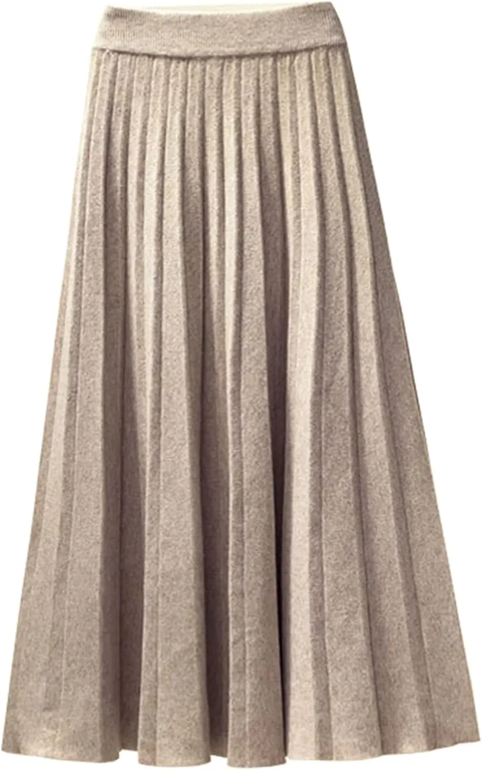 Beralst Women's Pleated Knit Sweater Midi Skirts