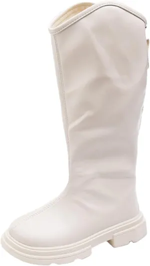 Big Kids Sheep Boots Santa Costume Show Christmas Shoes Kids Rainproof Boots Long Boots High Boots Warm Non Slip Shoes