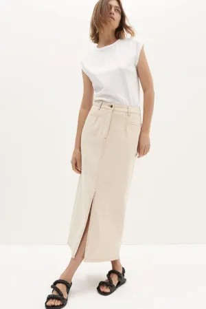 Blanca Denim Skirt | Ecru