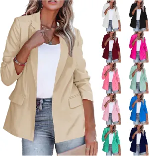 Blazers for Women Business Casual Office Work Suit Jackets Long Sleeve Lapel Blazers Trendy Open Front Jackets