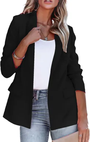 Blazers for Women Business Casual Office Work Suit Jackets Long Sleeve Lapel Blazers Trendy Open Front Jackets