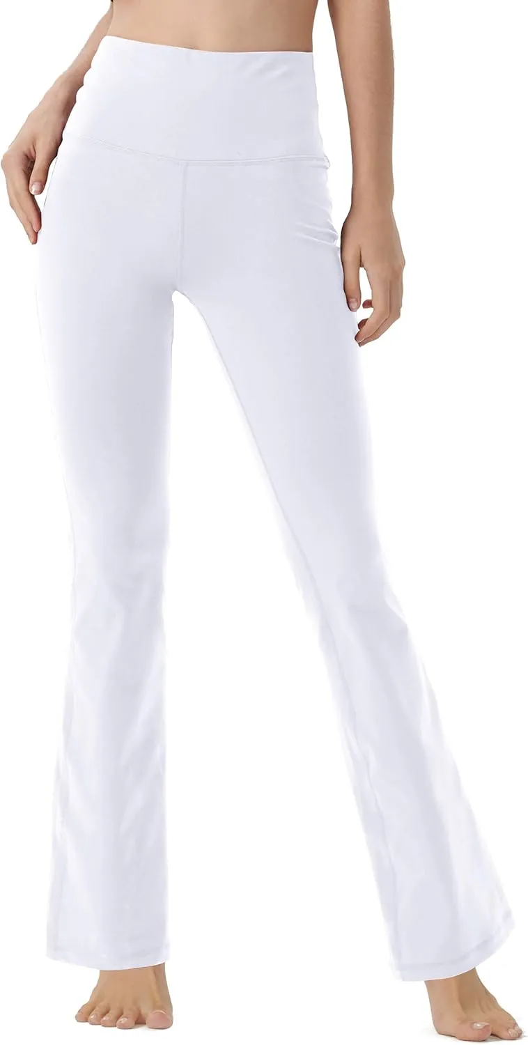 Bootcut Yoga Pants for Women High Waist Workout Pants for Women Tummy Control Bootleg Work Pants Dress Pants