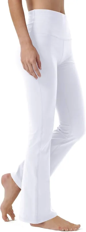 Bootcut Yoga Pants for Women High Waist Workout Pants for Women Tummy Control Bootleg Work Pants Dress Pants