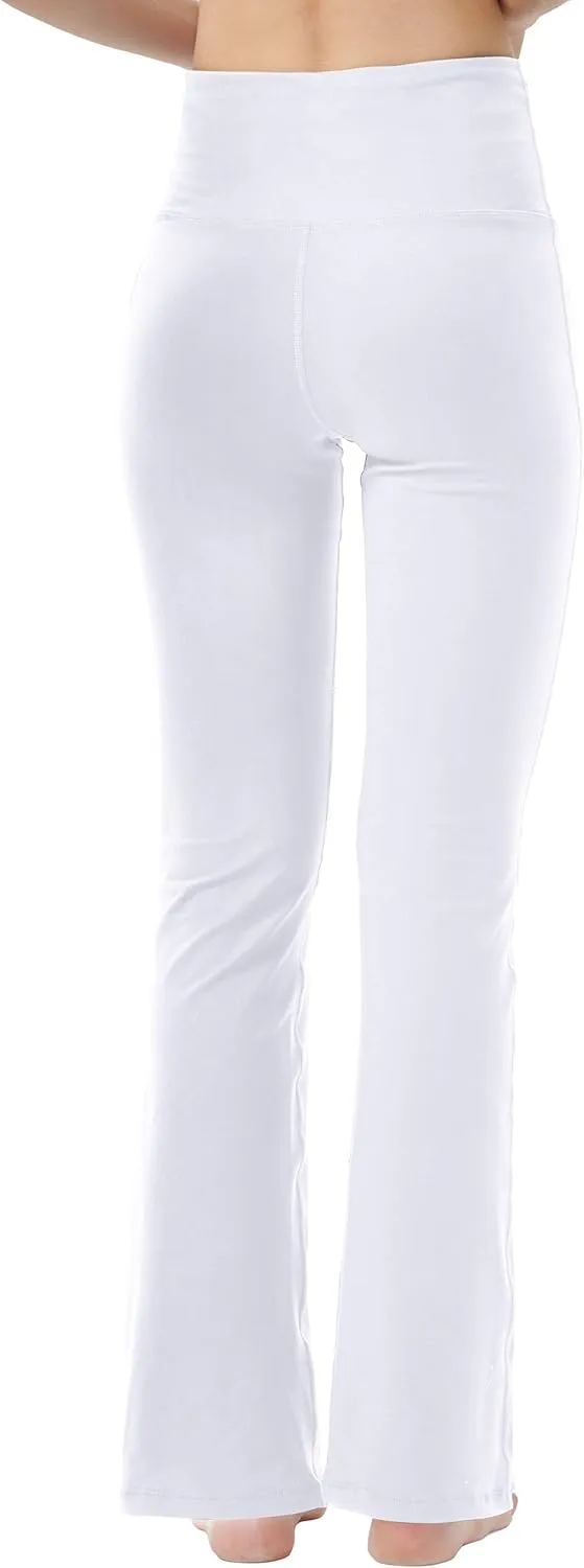 Bootcut Yoga Pants for Women High Waist Workout Pants for Women Tummy Control Bootleg Work Pants Dress Pants