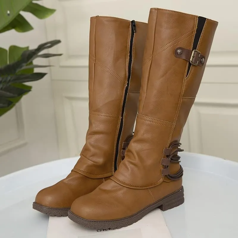 Born Boots Women Low Heel Waterproof Fashion Heel Side Zipper Boots High Color Boots Women's Boots Boots under 10