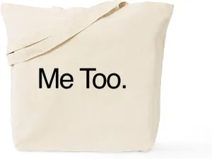 CafePress Me Too. Tote Bag Reusable Natural Beige Canvas Shopping Bag