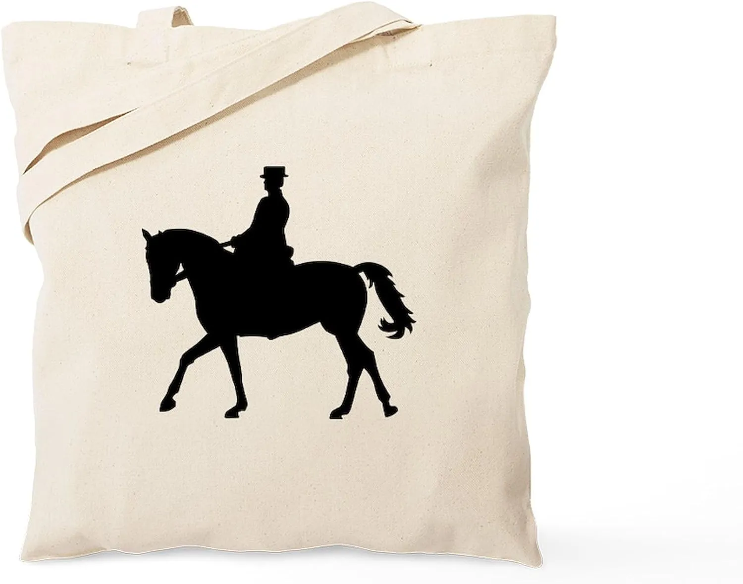 CafePress Riding Dressage Tote Bag Reusable Natural Beige Canvas Shopping Bag
