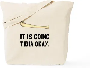 CafePress Tibia Okay Tote Bag Reusable Natural Beige Canvas Shopping Bag