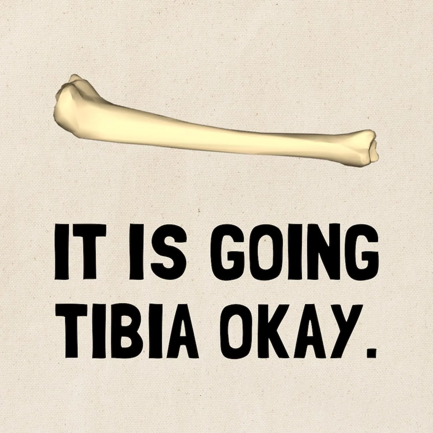 CafePress Tibia Okay Tote Bag Reusable Natural Beige Canvas Shopping Bag
