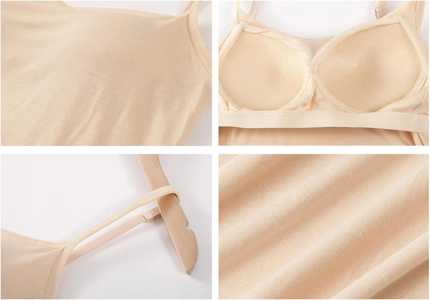 Camisole Tops for Women Built in Bra Spaghetti Strap Workout Yoga Shirts Basic Padded Tank Tops 2025 Summer Shelf Bra