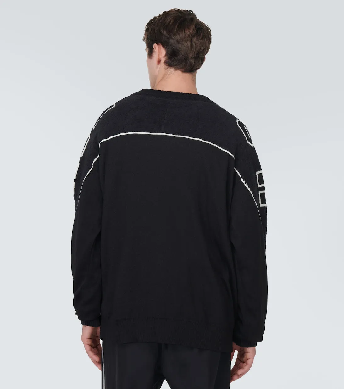 Cardigan with Y-3 logo, black