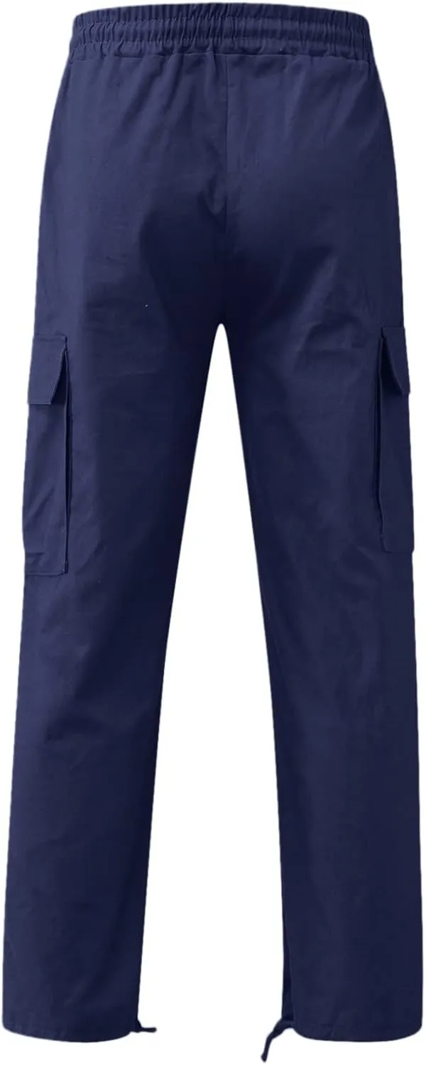Cargo Pants for Men Relaxed Fit Big and Tall for Workout Running Sweatpants for Mens Casual Joggers Athletic Pants