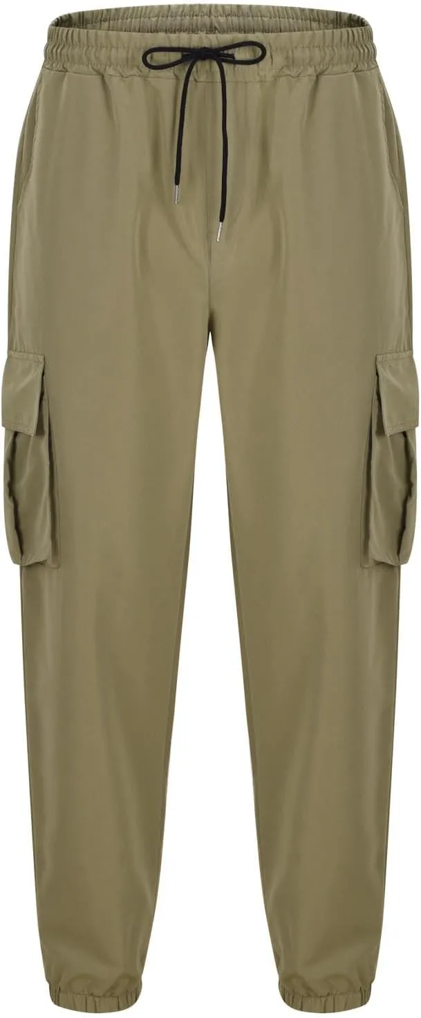 Cargo Pants for Men Slim Fit Mens Hiking Pants Casual Lightweight Joggers Work Pants Multi-Pocket Military Pants