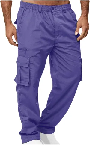 Cargo Pants for Men Slim Fit Men's Hiking Pants Outdoor Casual Lightweight Joggers Work Pants Military Hiking Pants