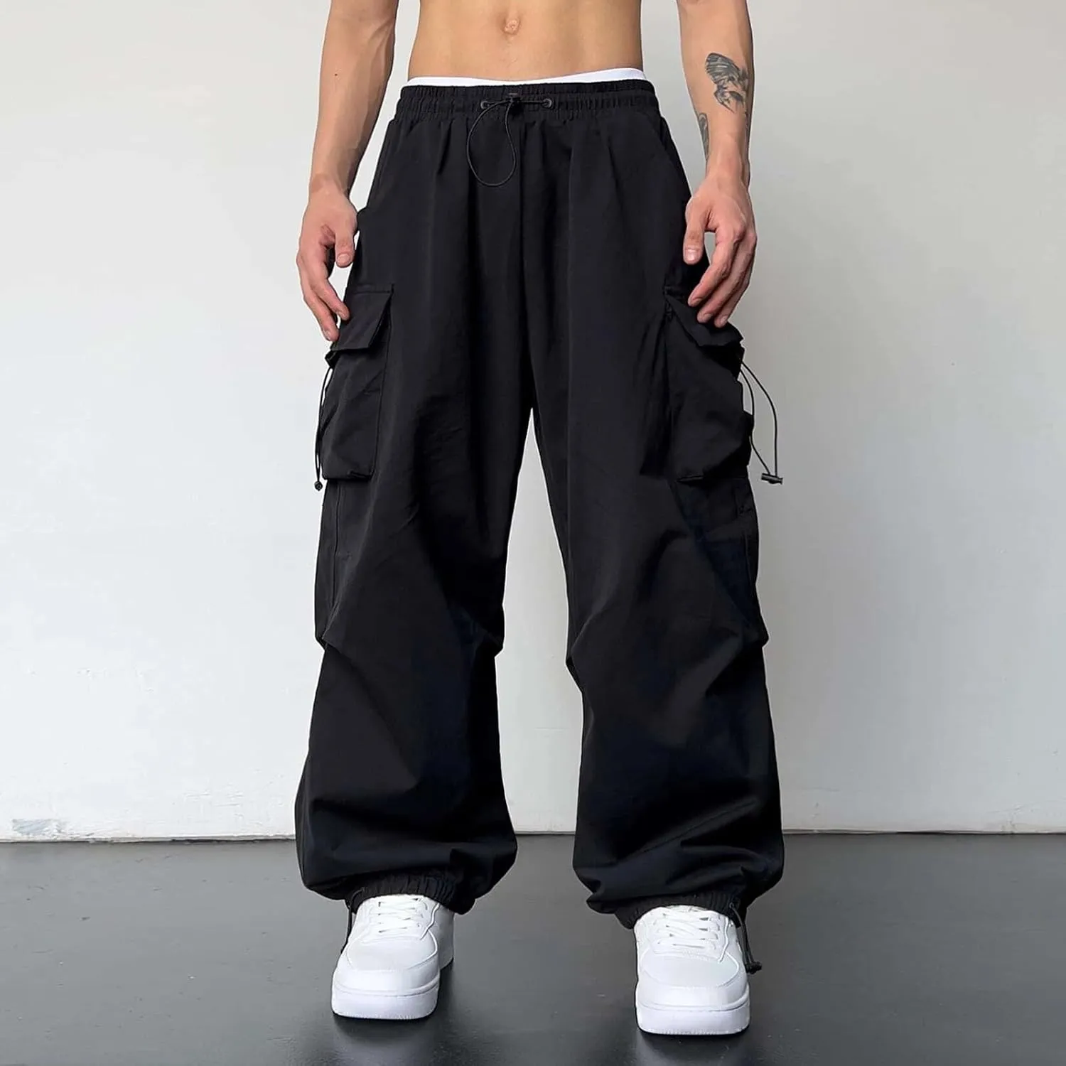 Cargo Work Pant Men Cotton Casual Combat Cargo Pants Sport Sweatpant Relaxed Fit Joggers Sweat Pant