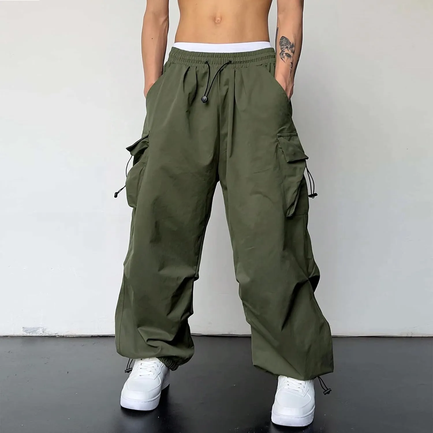 Cargo Work Pant Men Cotton Casual Combat Cargo Pants Sport Sweatpant Relaxed Fit Joggers Sweat Pant