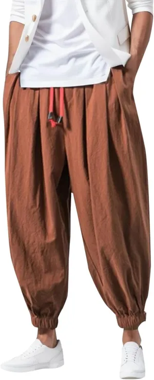 Cargo Work Pant Mens Elastic Waist Casual Track Lounge Pants Sports Sweatpant Relaxed Fit Joggers