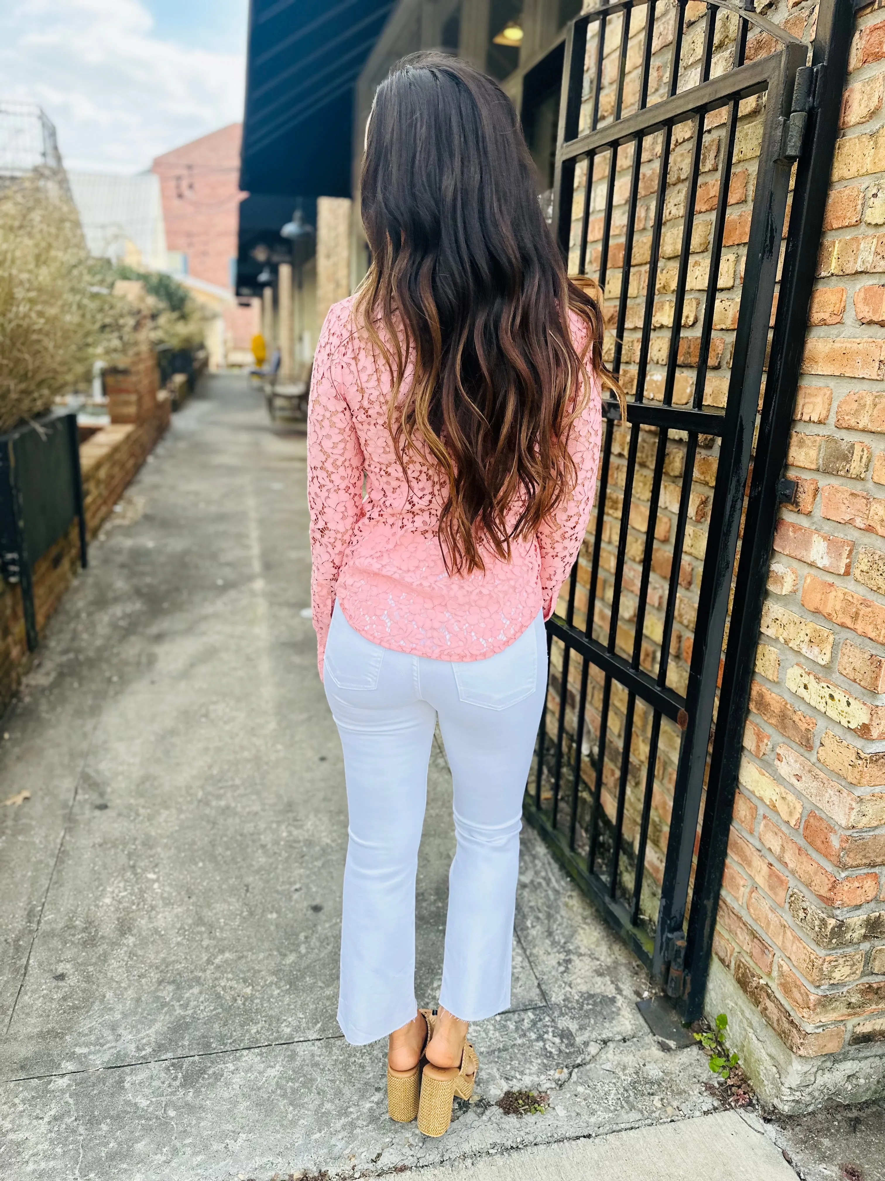 Celine Floral Top- Blush