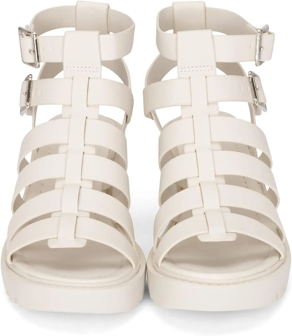 Chariot & Co Fib Women's Platform Sandals  Chunky Heel Gladiator Sandals with Buckles  Summer Style with 2 Heel
