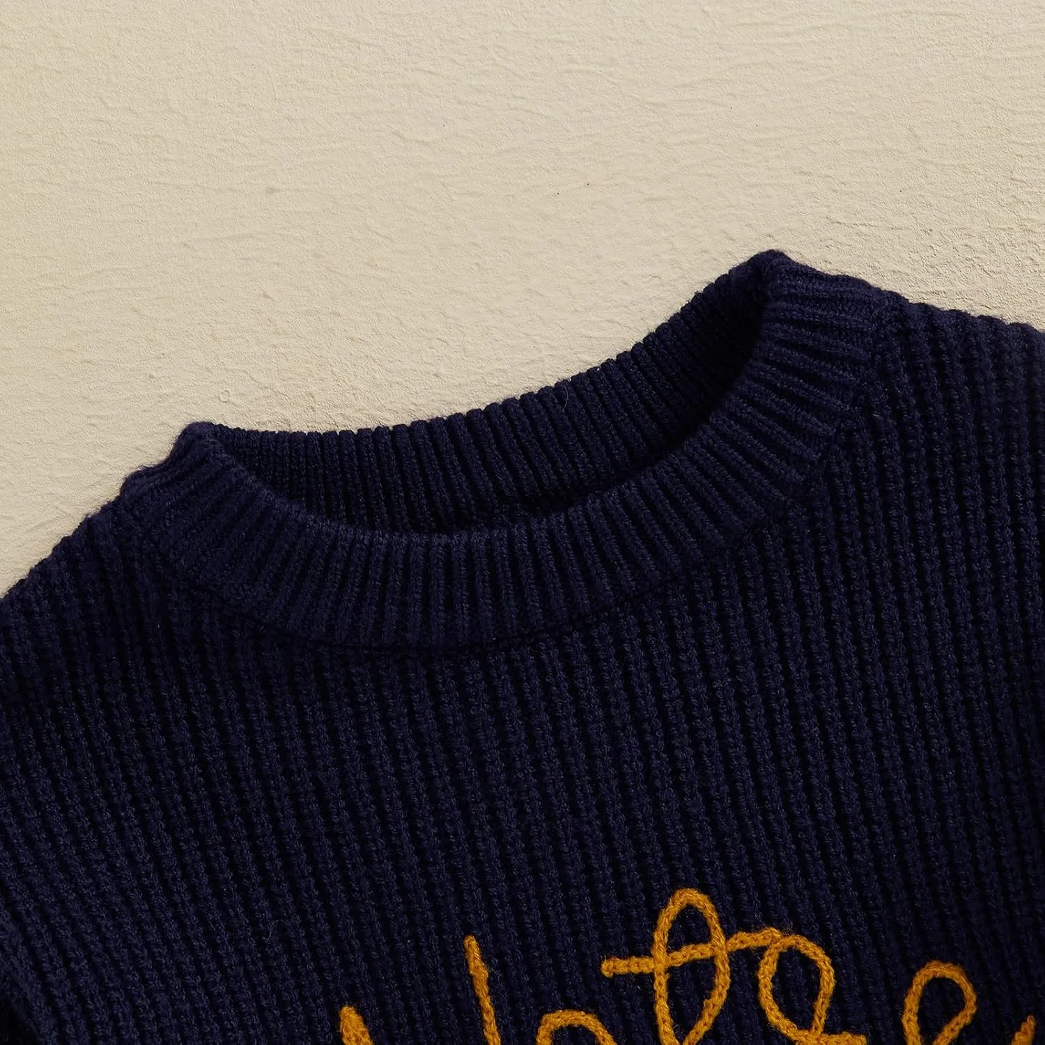 Chloefairy Unisex Toddler Notre Dame Football Sweater Rugby Cable Knit Sweatshirt Knitwear Fall Pullover Top