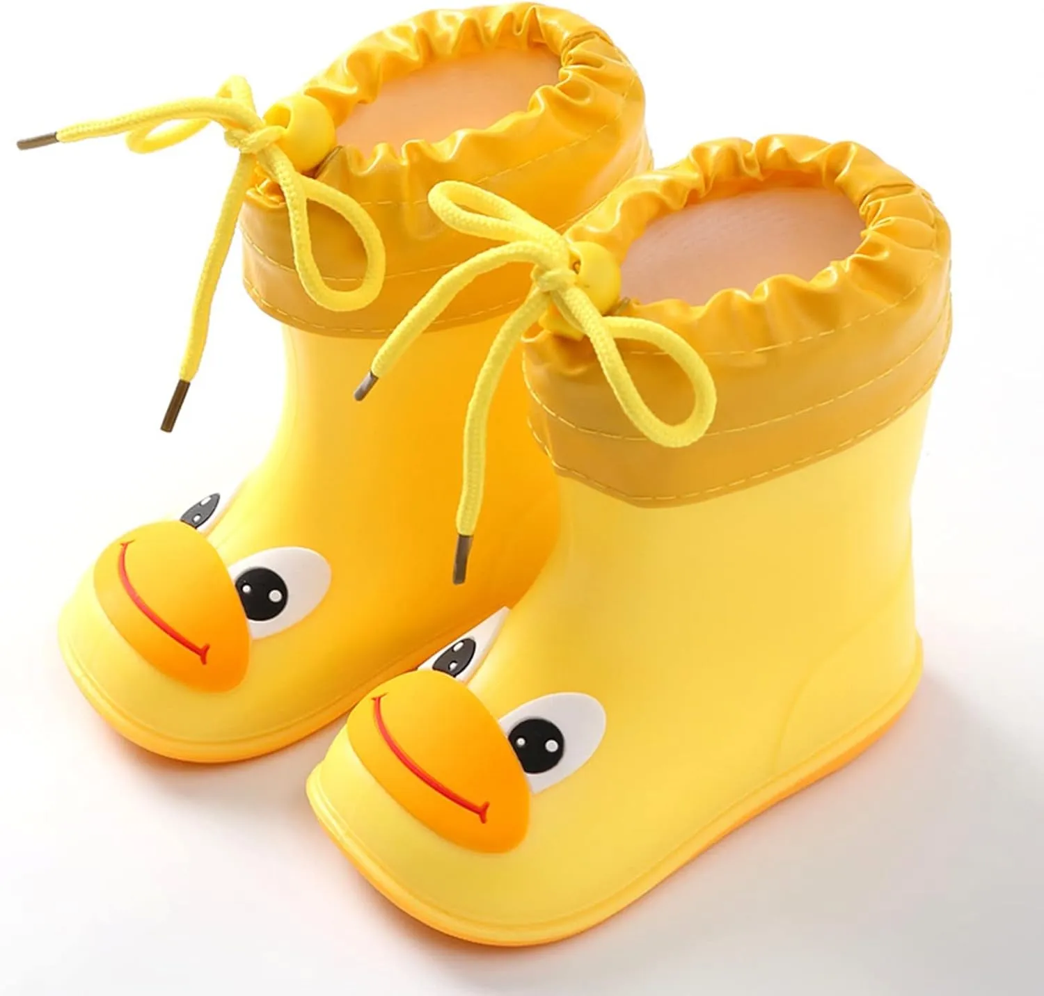Classic Unisex-Child Rain Boot PVC Rubber Children Water Shoes Waterproof Rain Boots Kids Baby Cartoon Shoes (A, 15.00)