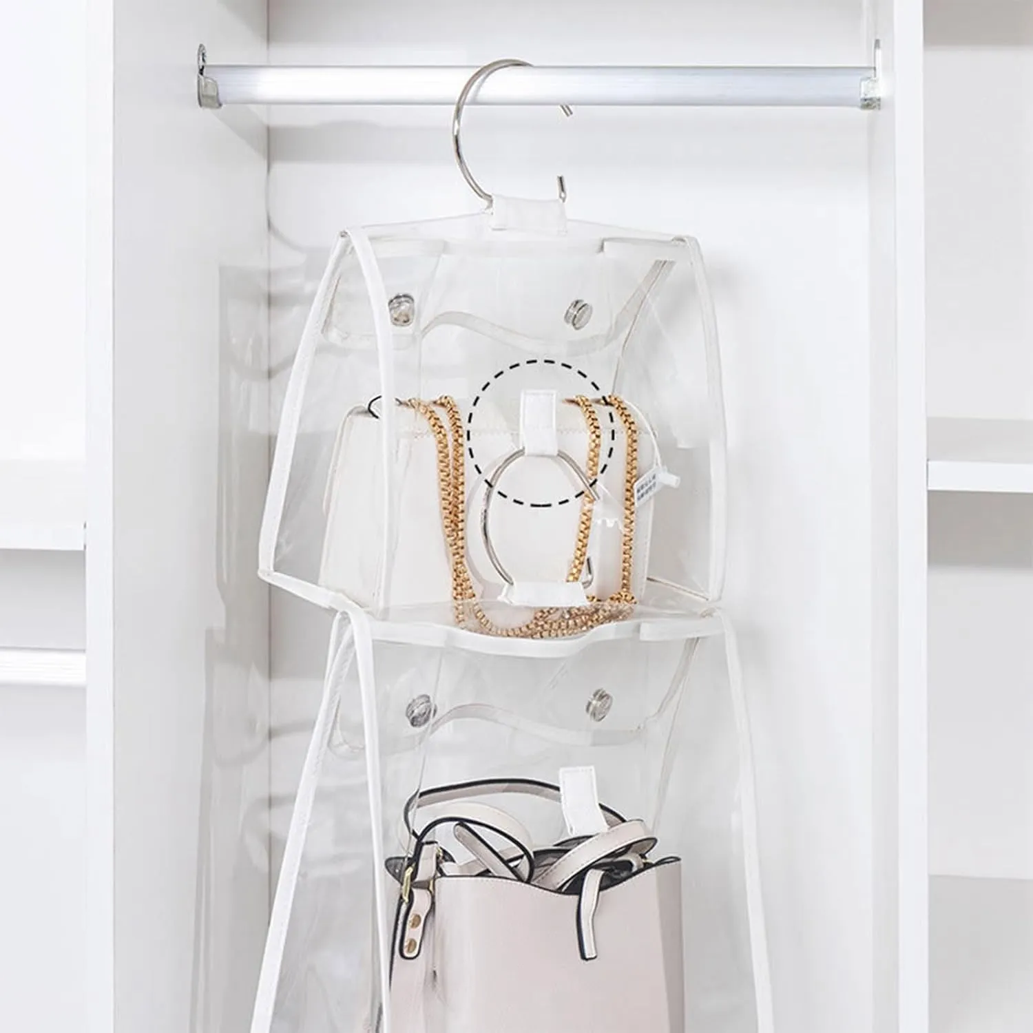 Clear Handbag Storage Organiser Bag Moistureproof Handbag Purse Protector Bag 4 Sizes Storage Bag