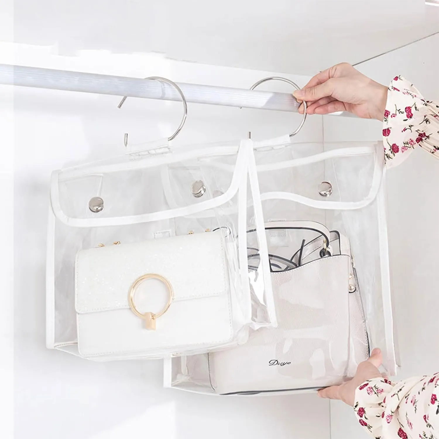 Clear Handbag Storage Organiser Bag Moistureproof Handbag Purse Protector Bag 4 Sizes Storage Bag